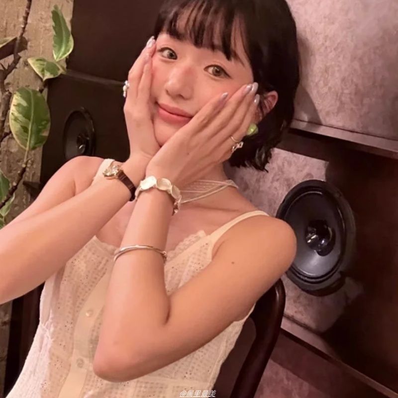 Bracelet Textured Alloy Disc