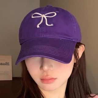 Bow Cap Embroidered Baseball