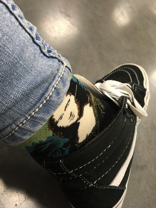 Mona Lisa Painting Socks