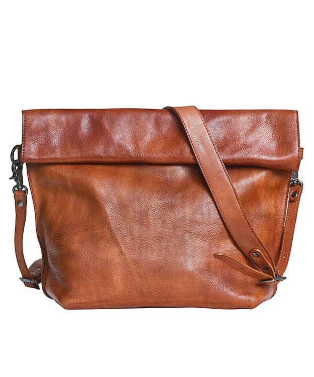 Large New Capacity Bag Leather Retro Cross-body