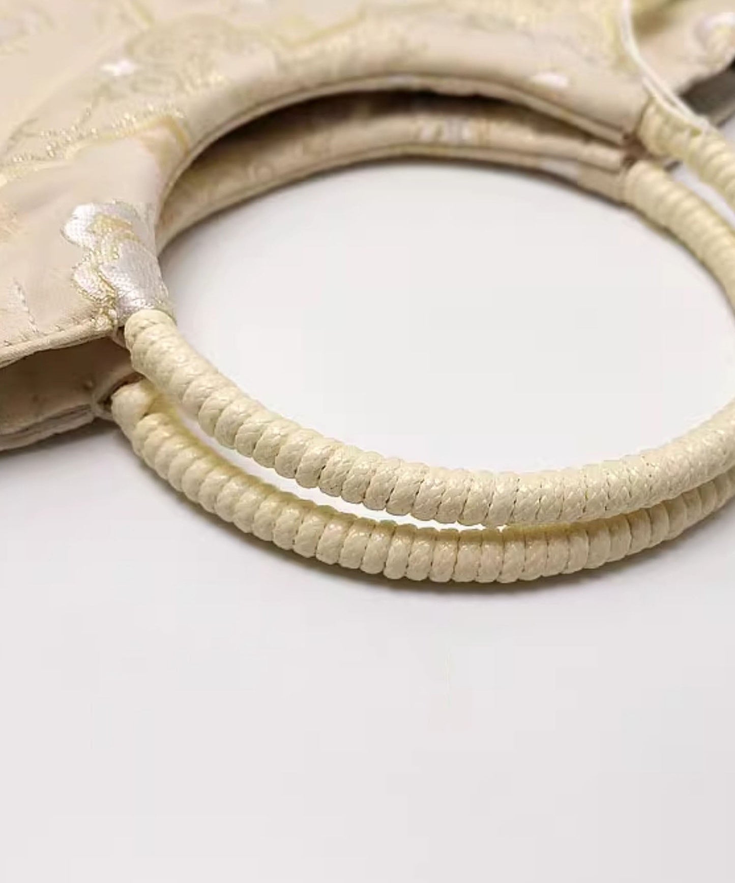 Beige Chinese Original Handbag New Tassel Tote Print