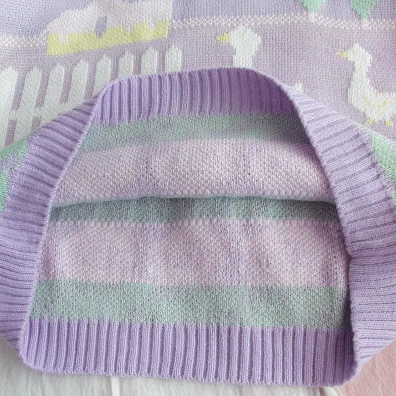 Pastel Kawaii Esthétique Fée Kei Duck Pull