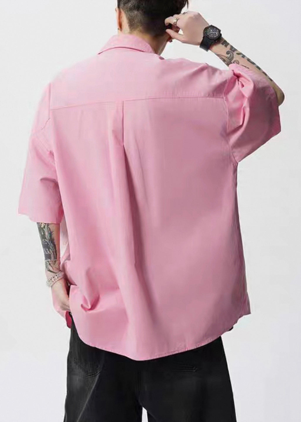 Collar Stylish Yellow Peter Shirts Mens Print Cotton Button Sleeve Pan Half