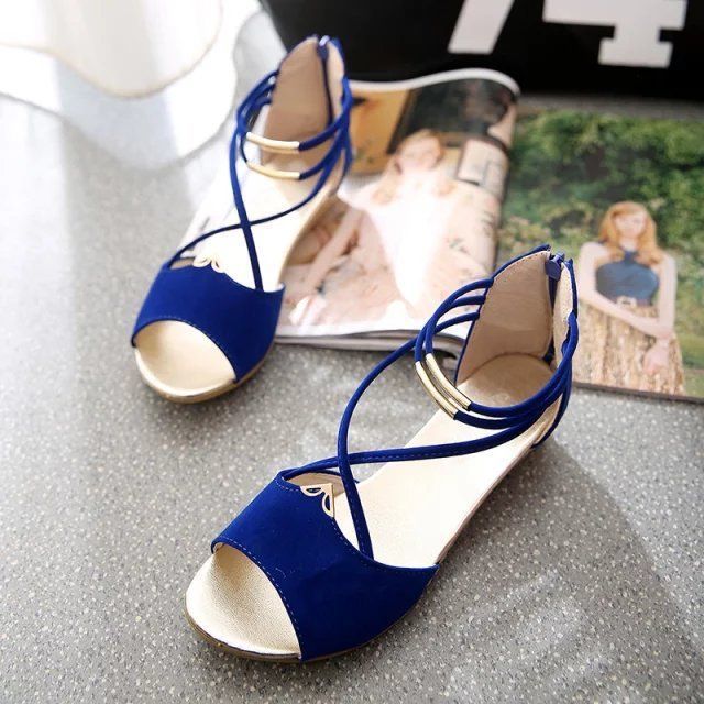 Sandals Ankle-Strap Low-Heel