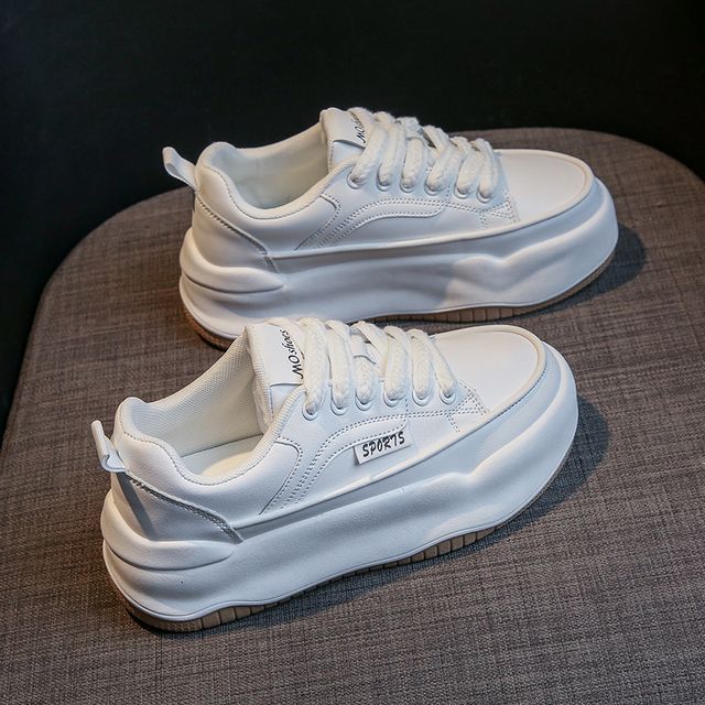 Lace Up Sneakers Platform