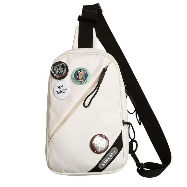 / Charm Bag Applique Nylon Sling Set Badge Lettering