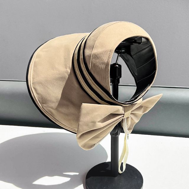 Bow Hat Visor Striped