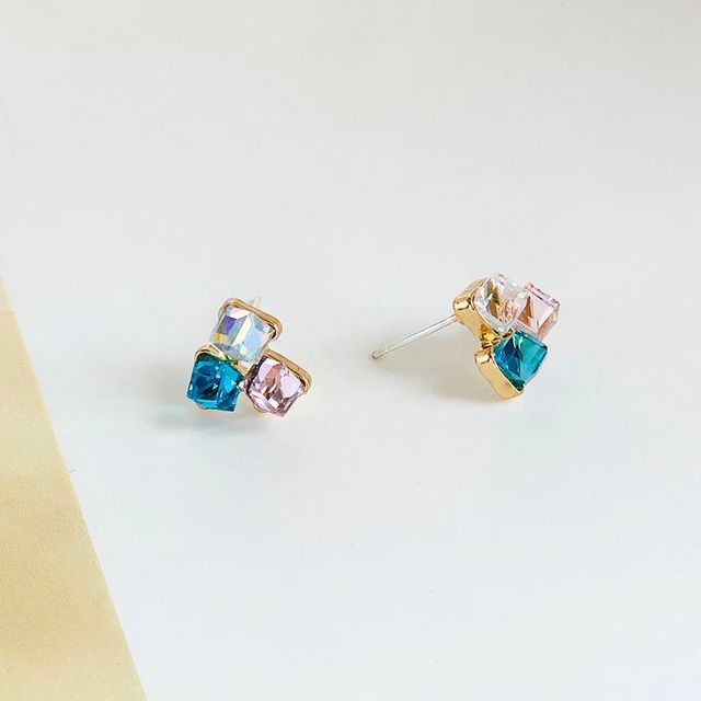 Earring Rhinestone Alloy
