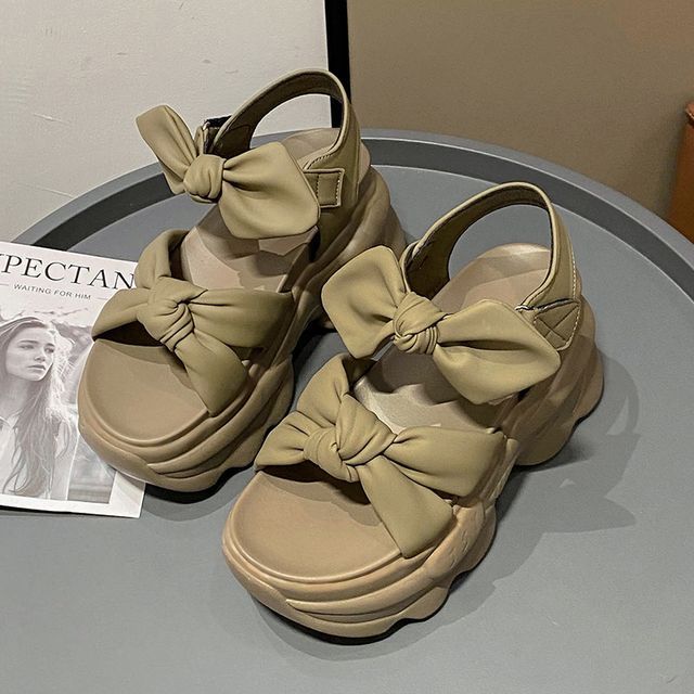 Sandals Platform Bow