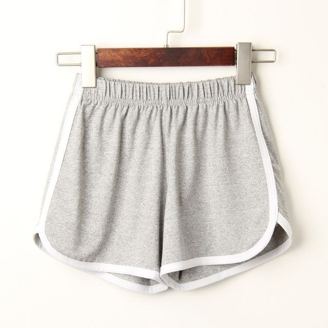 Piped Elastic Shorts Waist