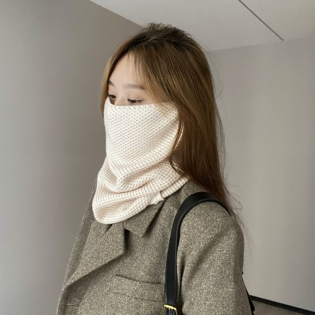 Multi-Way Knit Plain / Beanie Scarf