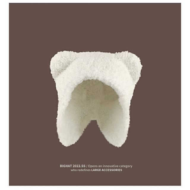 Fleece Hat Bonnet Ear Bear
