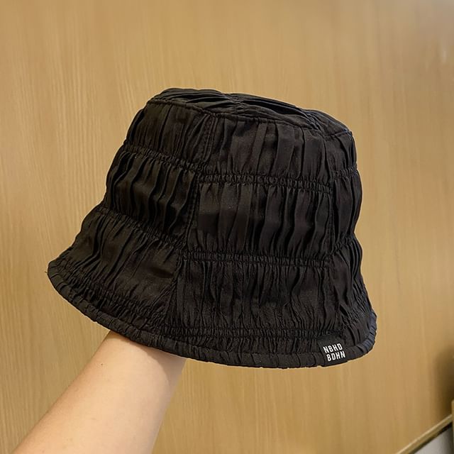Hat Plain Ruched Cloche