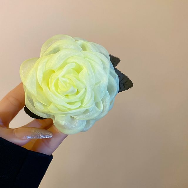 Mesh Floral Claw Hair