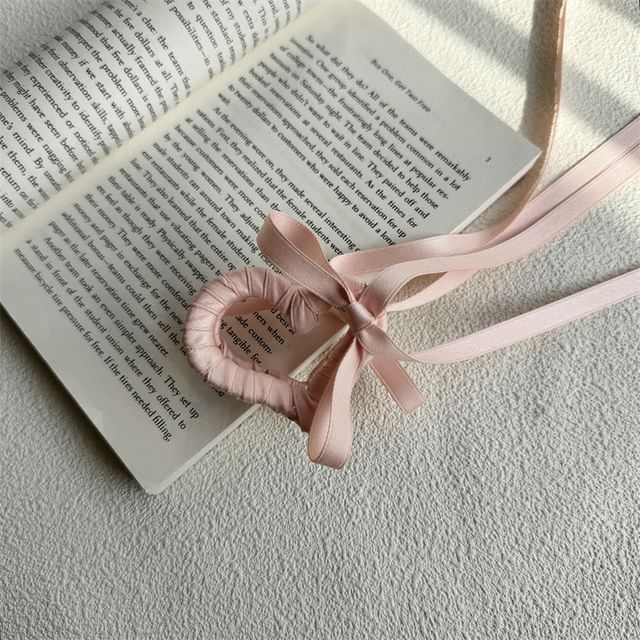 Hair Ribbon Heart Clamp