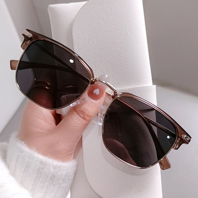 Polarized Frame Metal Sunglasses