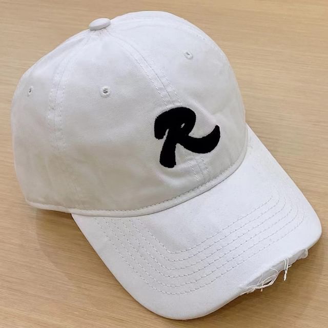 Baseball Cap Lettering Embroidered