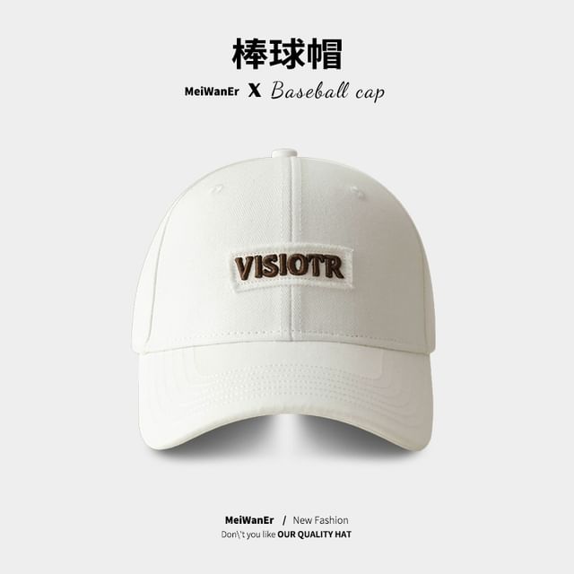 Embroidered Lettering Cap Baseball