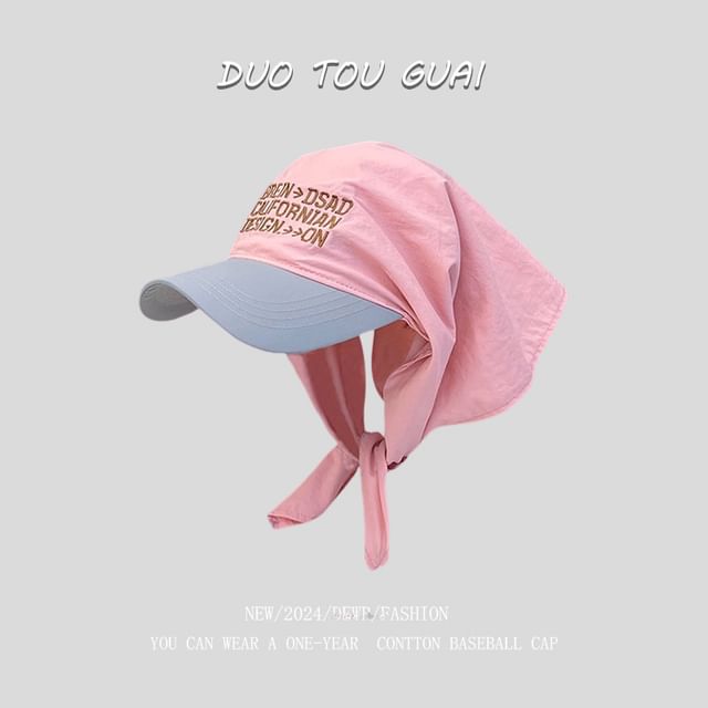 Cap Lettering Two Baseball Headkerchief Tone Embroidered with