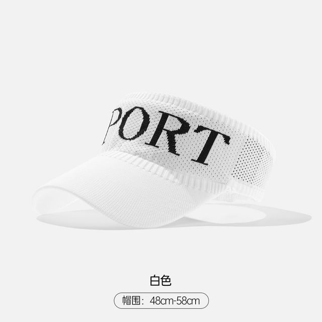 Knit Lettering Visor
