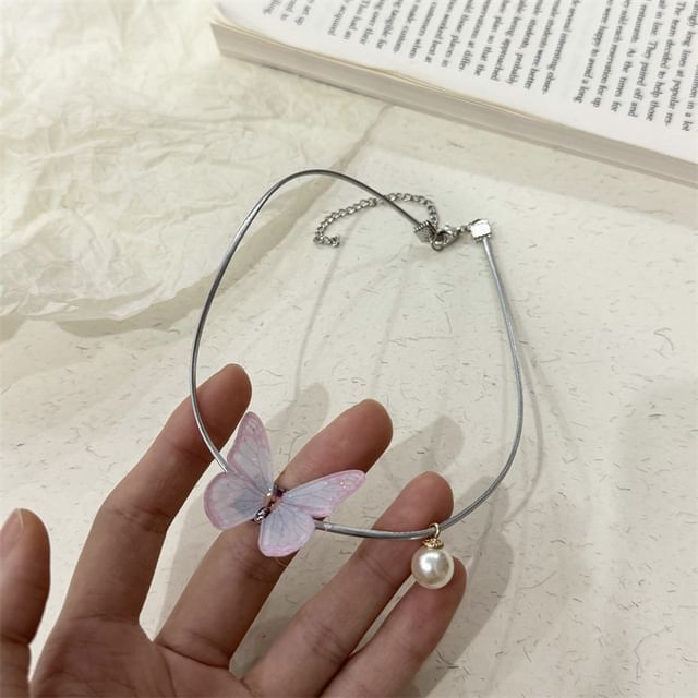 Alloy Butterfly Choker