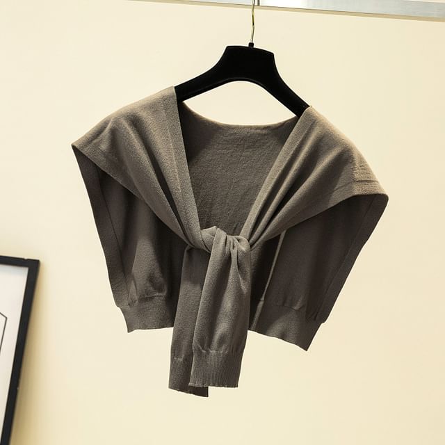 Knit Plain Shawl Knot