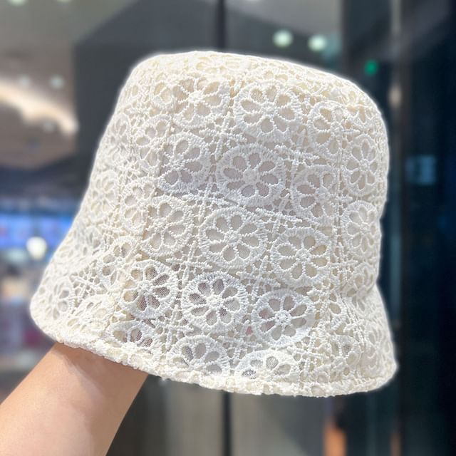 Plain Hat Bucket Lace