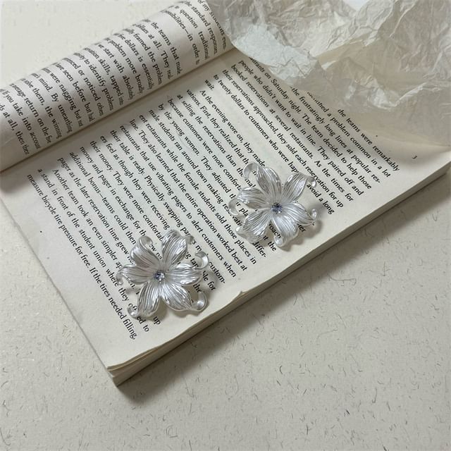 Floral Alloy Earring Dangle Stud /