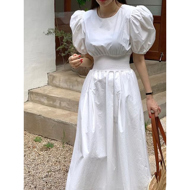 Sleeveless Solid Open Back Sundress Maxi