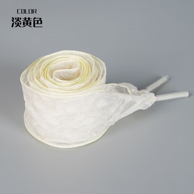 Sheer Dot Organza Ribbon Shoelaces