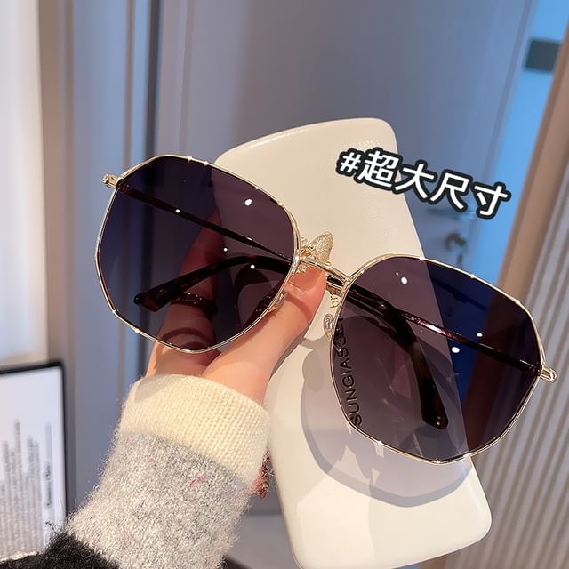 Hexagon Frame Sunglasses