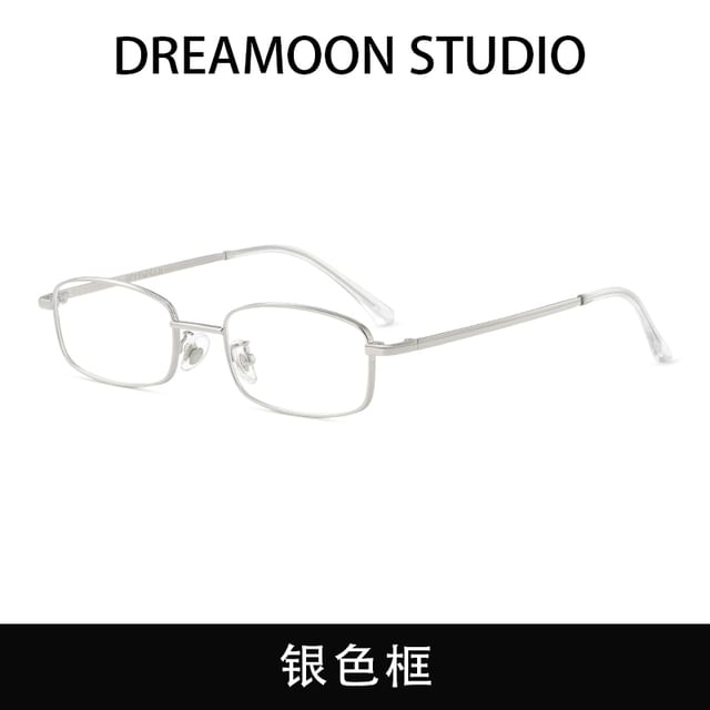 Light Blocking Frame Eyeglasses Blue Metal