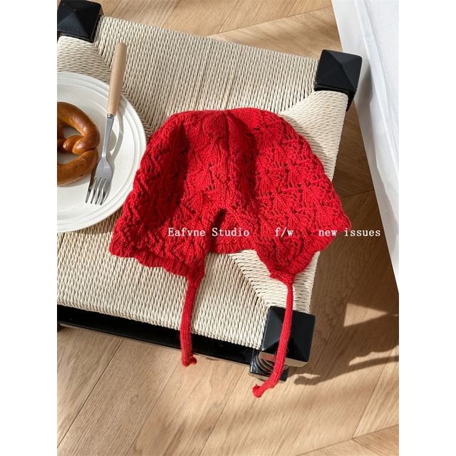 Crochet Plain Knit Beanie