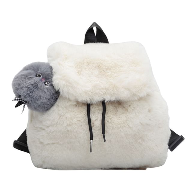 Fluffy Flap Backpack / Bag Charm / Set