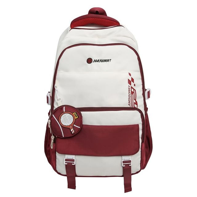 Backpack Set: Buckled Nylon Coin + Lettering Purse