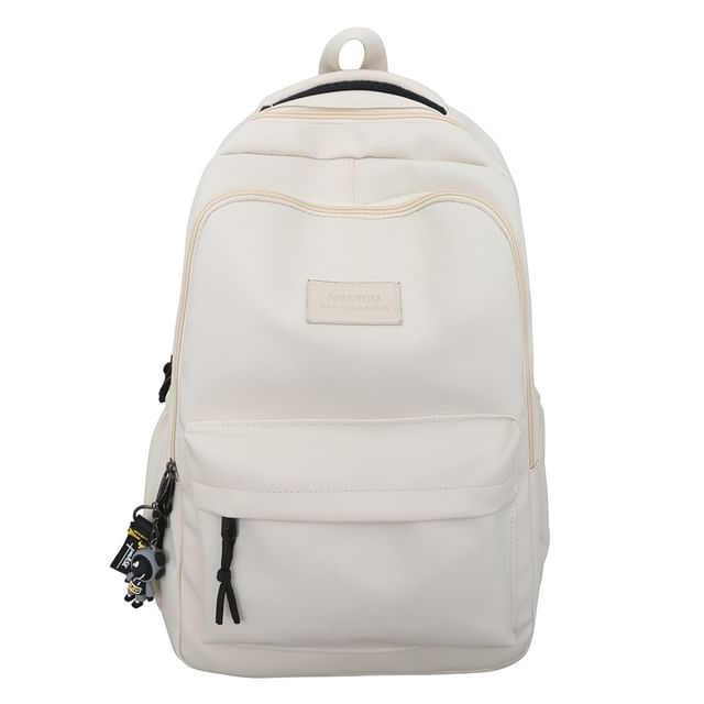 Plain Charm Backpack / Applique Bag Laptop Set