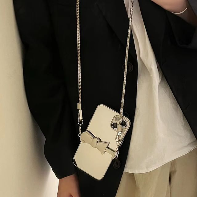 Phone Mirrored Strap On / Lanyard Set Case Clip