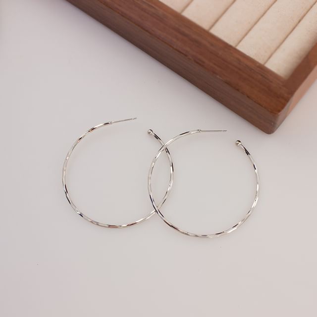 Clip / On Open Hoop Earring