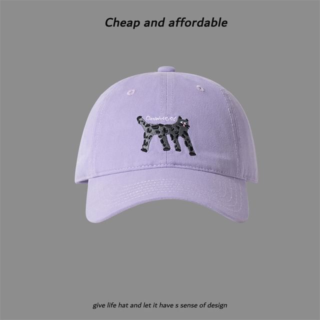 Baseball Cap Cat Embroidered