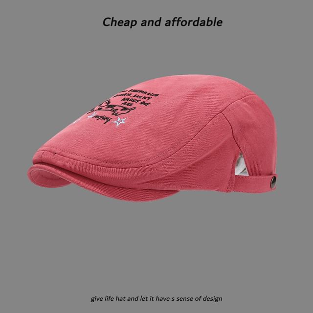 Newsboy Embroidery Cartoon Hat