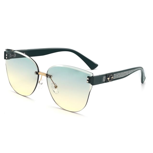Rimless Sunglasses Oval