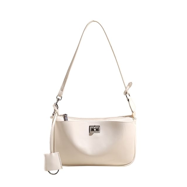 Lock Bag Faux Leather Crossbody Twist