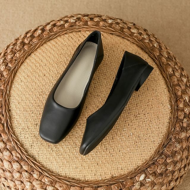 Square-Toe Flats