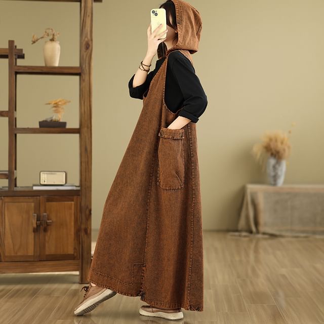 V-Neck Sleeveless A-Line Maxi Dress