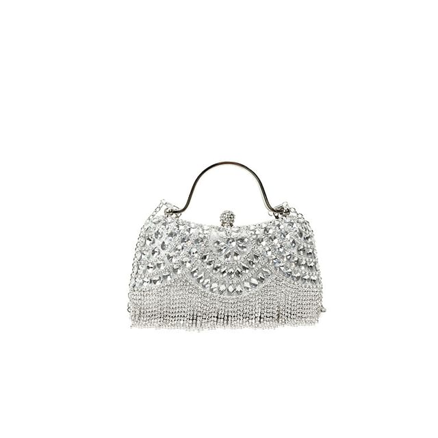 Bag Crossbody Chain Rhinestone Tasseled