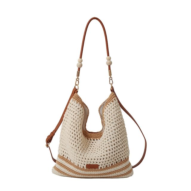 Bag Woven Striped Tote