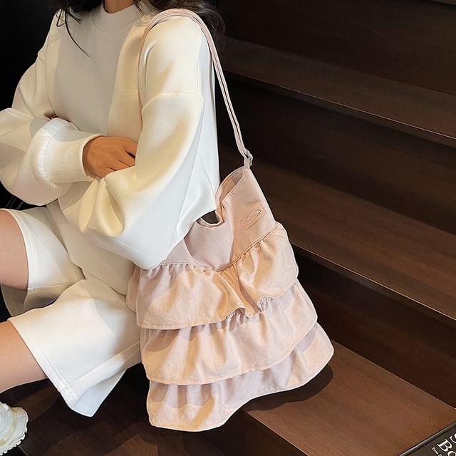 Ruffle Bag Tote Plain