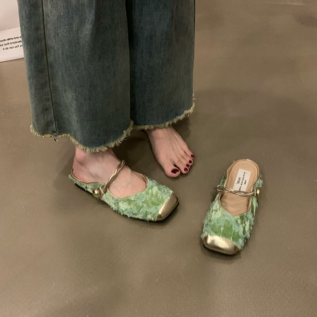 Mules Jane Toe Mary Cap