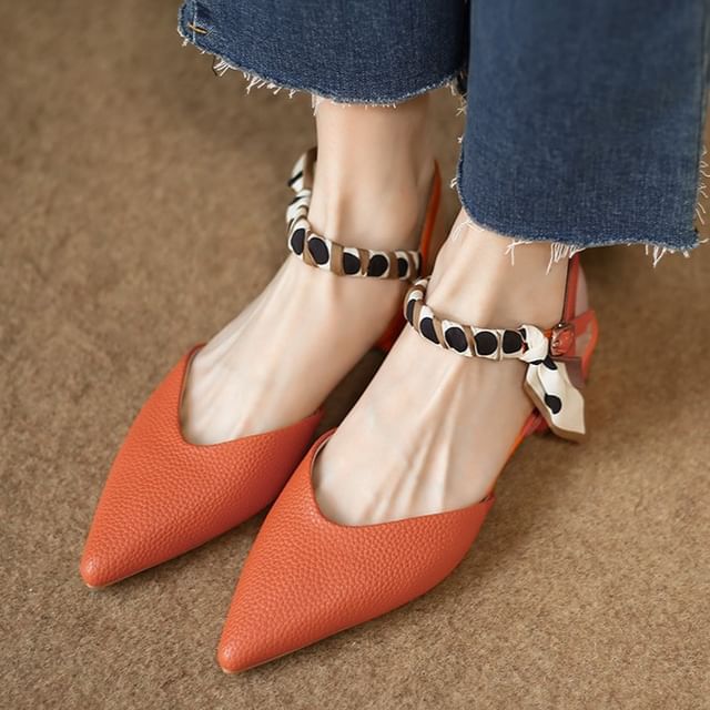 Sandals Pointed Toe Buckle D'Orsay