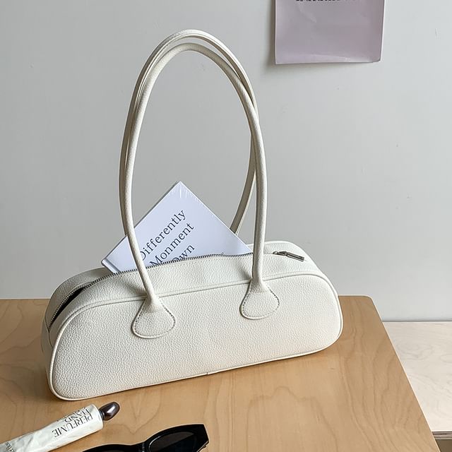 Bag Plain Faux Leather Shoulder